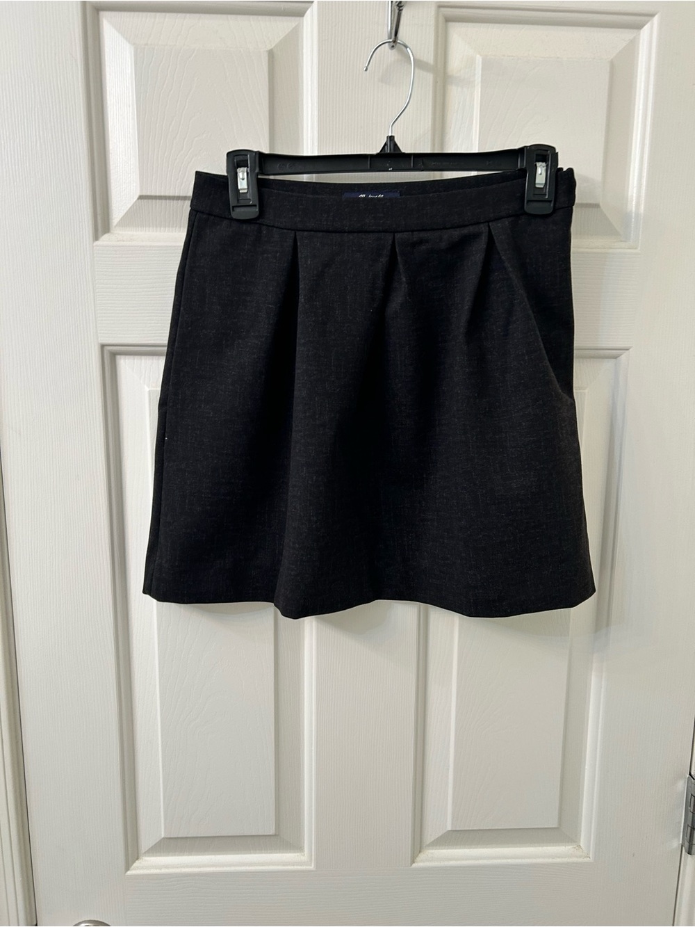 Madewell Black A-Line Pleated Skirt Size 0
